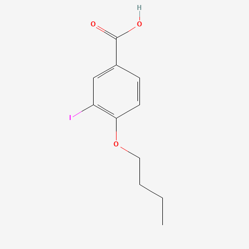 4-butoxy-3-iodobenzoic acid (CAS: 1131614-07-7) - Chemical Structure and Molecular Formula 