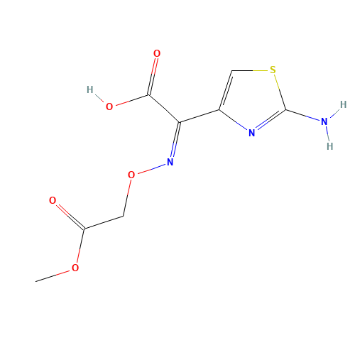 (Z)-2-(Methoxycarbonylmethoxyimino)-2-(2-aminothiazol-4-yl)acetic acid (CAS: 80544-17-8) - Related Chemical Product