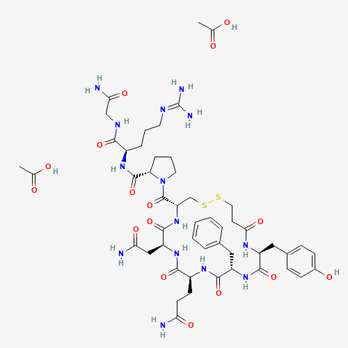 Desmopressin acetate (CAS: 16789-98-3) - Chemical Structure and Molecular Formula 