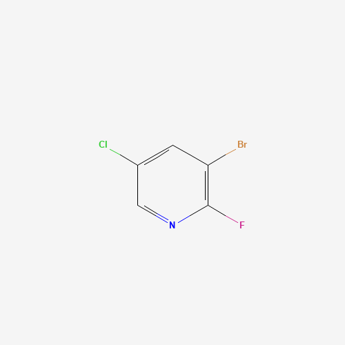 3-BROMO-5-CHLORO-2-FLUOROPYRIDINE (CAS: 884494-87-5) - Chemical Structure and Molecular Formula 