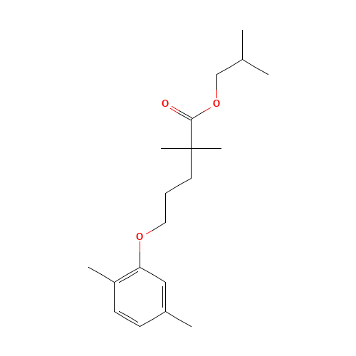 Isobutyl 2,2-dimethyl-5-(2,5-xylyloxy)valerate (CAS: 149105-26-0) - Related Chemical Product