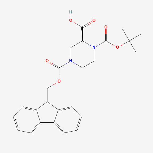 1-TERT-BUTYL 4-(9-H-FLUOREN-9-YLMETHYL) HYDROGEN (2S)-PIPERAZINE-1,2,4-TRICARBOXYLATE (CAS: 1034574-30-5) - Related Chemical Product