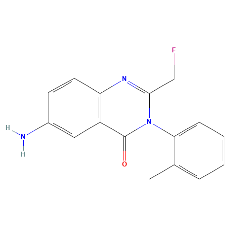 Afloqualone (CAS: 56287-74-2) - Chemical Structure and Molecular Formula 