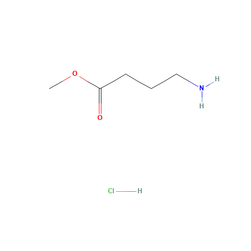 Methyl 4-aminobutyrate hydrochloride (CAS: 13031-60-2) - Chemical Structure and Molecular Formula 