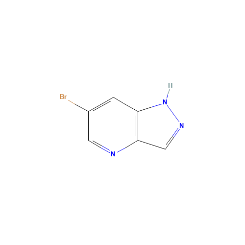 6-Bromo-1H-pyrazolo[4,3-b]pyridine (CAS: 1150617-54-1) - Chemical Structure and Molecular Formula 