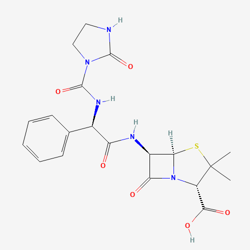 Azlocillin (CAS: 37091-66-0) - Chemical Structure and Molecular Formula 