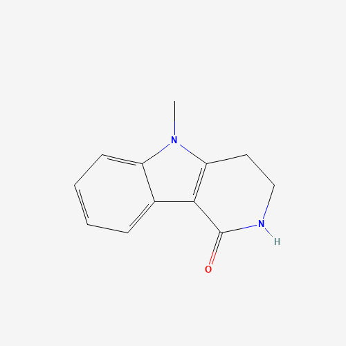 2,3,4,5-Tetrahydro-5-methyl-1H-pyrido[4,3-b]indol-1-one (CAS: 122852-75-9) - Chemical Structure and Molecular Formula 
