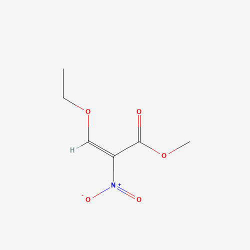 Methyl 3-ethoxy-2-nitropropenoate (CAS: 70290-55-0) - Chemical Structure and Molecular Formula 