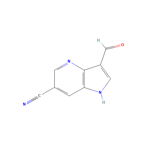 3-formyl-1H-pyrrolo[3,2-b]pyridine-6-carbonitrile (CAS: 1190319-79-9) - Related Chemical Product
