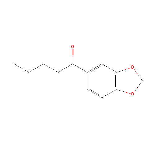 1-(benzo[d][1,3]dioxol-5-yl)pentan-1-one (CAS: 63740-98-7) - Chemical Structure and Molecular Formula 