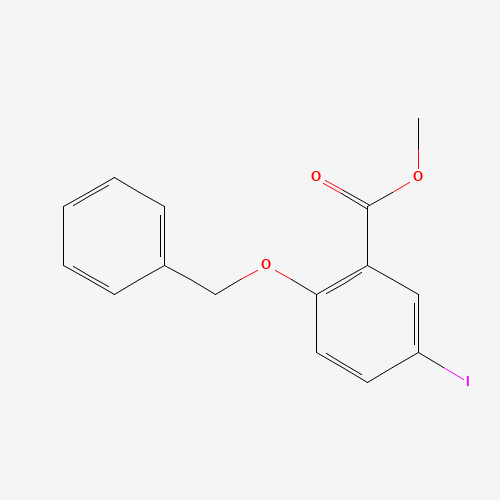 methyl 2-(benzyloxy)-5-iodobenzoate (CAS: 146335-26-4) - Chemical Structure and Molecular Formula 