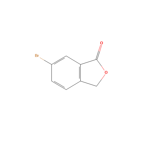 6-BROMO-3 H-ISOBENZOFURAN-1-ONE (CAS: 19477-73-7) - Chemical Structure and Molecular Formula 