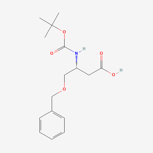 BOC-L-BETA-HOMOSERINE(OBZL) (CAS: 218943-31-8) - Chemical Structure and Molecular Formula 