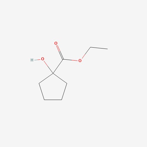ETHYL 1-HYDROXYCYCLOPENTANE-CARBOXYLATE (CAS: 41248-23-1) - Chemical Structure and Molecular Formula 