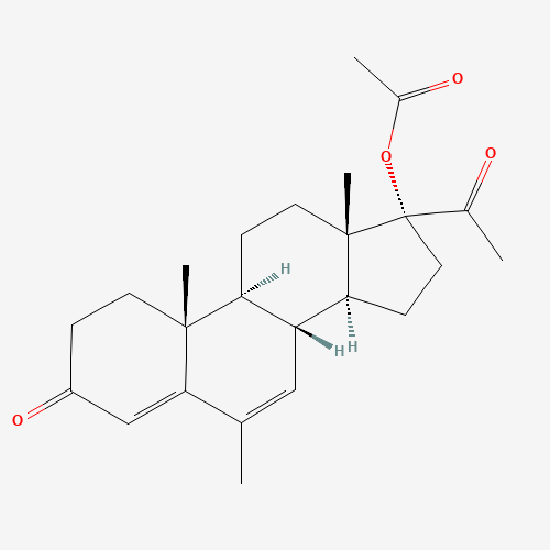Megestrol acetate (CAS: 595-33-5) - Chemical Structure and Molecular Formula 
