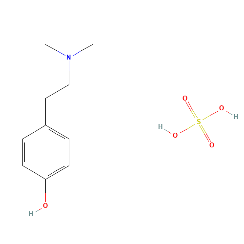 HORDENINE (CAS: 3595-05-9) - Chemical Structure and Molecular Formula 