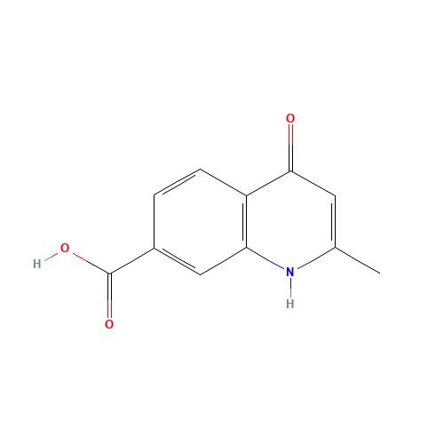 4-Hydroxy-2-methylquinoline-7-carboxylic acid (CAS: 950236-91-6) - Chemical Structure and Molecular Formula 