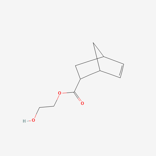 2-Hydroxyethyl 5-norbornene-2-carboxylate (CAS: 37503-42-7) - Chemical Structure and Molecular Formula 