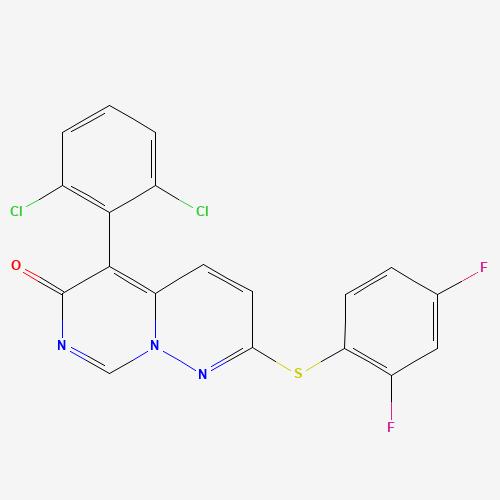 5-(2,6-Dichlorophenyl)-2-((2,4-difluorophenyl)thio)-6H-pyrimido[1,6-b]pyridazin-6-one (CAS: 209410-46-8) - Related Chemical Product
