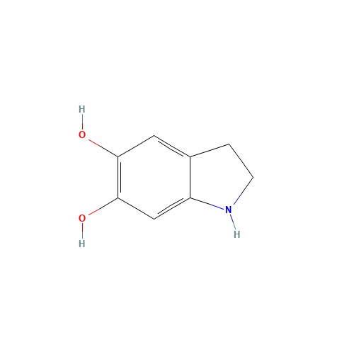 5,6-DIHYDROXYINDOLINE HBR (CAS: 29539-03-5) - Chemical Structure and Molecular Formula 