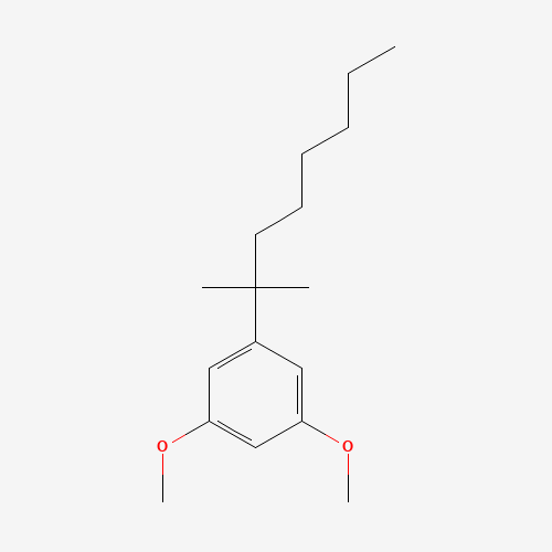 1-(1 1-DIMETHYLHEPTYL)-3 5-DIMETHOXYBEN& (CAS: 60526-81-0) - Chemical Structure and Molecular Formula 