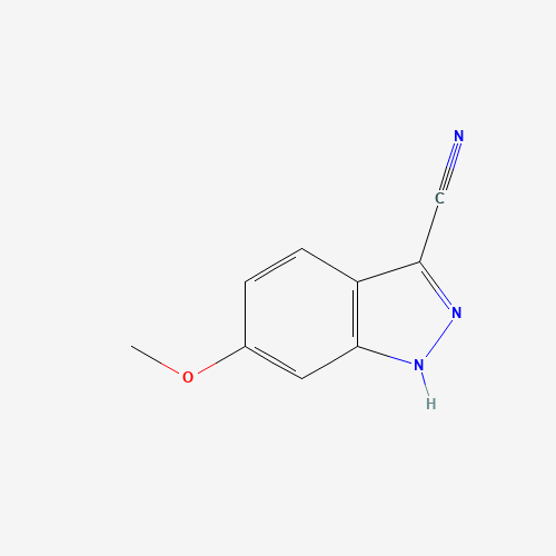 6-METHOXY-1H-INDAZOLE-3-CARBONITRILE (CAS: 691900-59-1) - Chemical Structure and Molecular Formula 