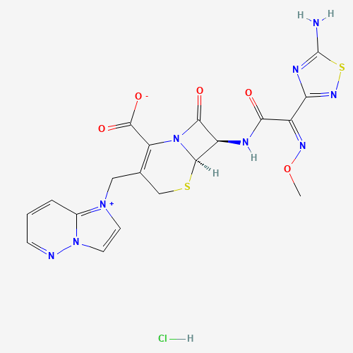 Cefozopran hydrochloride (CAS: 113981-44-5) - Chemical Structure and Molecular Formula 