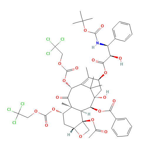Docetaxel intermediate (CAS: 114915-14-9) - Chemical Structure and Molecular Formula 