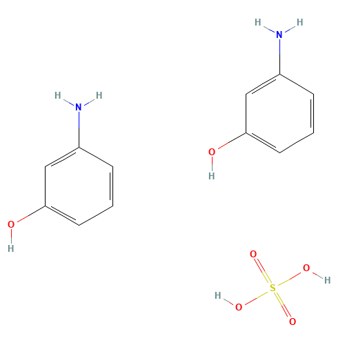3-Aminophenol hemisulfate (CAS: 68239-81-6) - Chemical Structure and Molecular Formula 