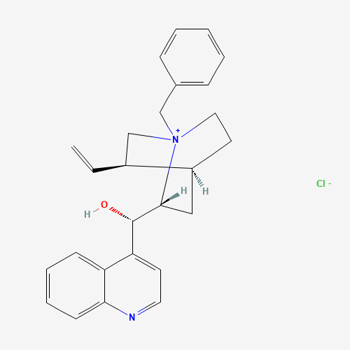 N-BENZYLCINCHONINIUM CHLORIDE (CAS: 69221-14-3) - Chemical Structure and Molecular Formula 