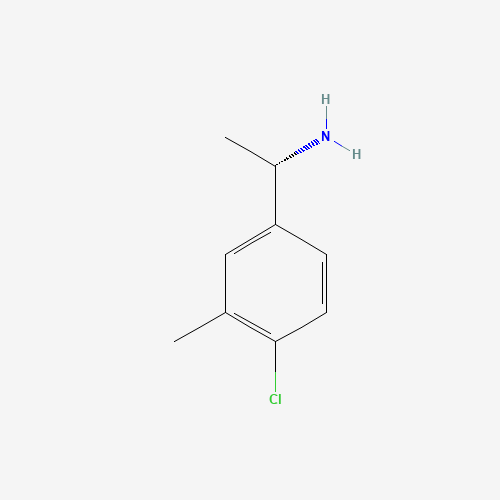 Benzenemethanamine,4-chloro-a,3-dimethyl-,(aS)- (CAS: 943760-74-5) - Chemical Structure and Molecular Formula 