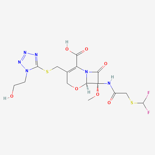Flomoxef (CAS: 99665-00-6) - Chemical Structure and Molecular Formula 