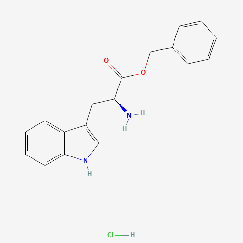 Benzyl L-tryptophanate hydrochloride (CAS: 35858-81-2) - Chemical Structure and Molecular Formula 