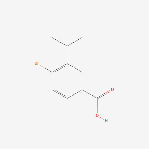 3-Bromo-4-isopropylbenzoic acid (CAS: 741698-94-2) - Chemical Structure and Molecular Formula 