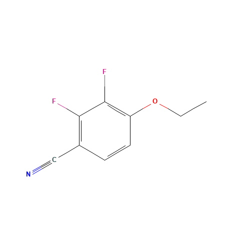 2,3-Difluoro-4-Cyanophenetole (CAS: 126162-96-7) - Chemical Structure and Molecular Formula 