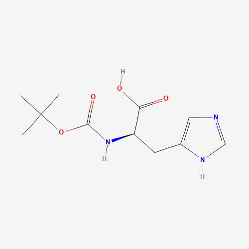 BOC-D-HIS-OH (CAS: 50654-94-9) - Chemical Structure and Molecular Formula 