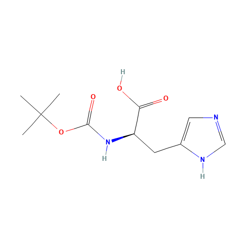 BOC-D-HIS-OH (CAS: 50654-94-9) - Chemical Structure and Molecular Formula 
