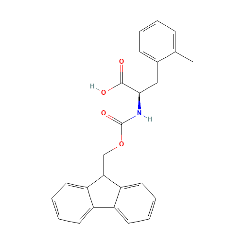 FMOC-D-2-METHYLPHENYLALANINE (CAS: 352351-63-4) - Chemical Structure and Molecular Formula 