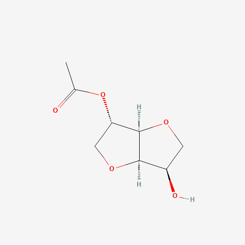 1,4:3,6-Dianhydro-D-glucitol 2-acetate (CAS: 13042-39-2) - Chemical Structure and Molecular Formula 