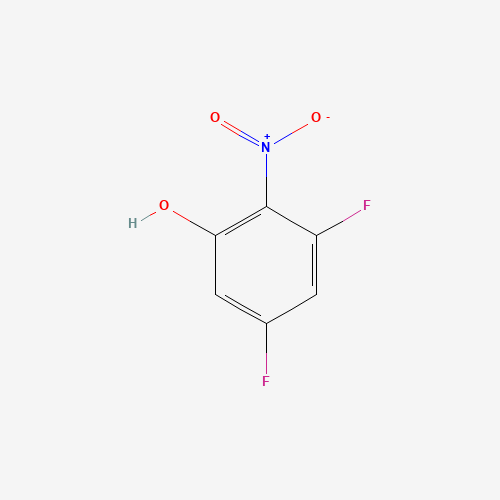 3,5-Difluoro-2-nitrophenol (CAS: 151414-46-9) - Chemical Structure and Molecular Formula 