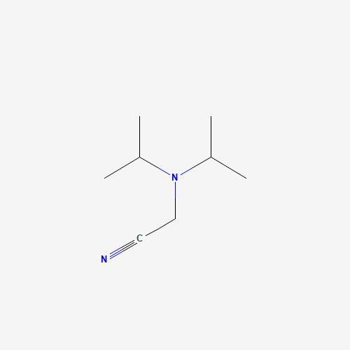 DIISOPROPYLAMINOACETONITRILE (CAS: 54714-49-7) - Chemical Structure and Molecular Formula 