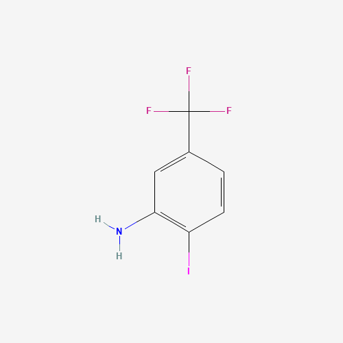 3-Amino-4-iodobenzotrifluoride (CAS: 105202-02-6) - Chemical Structure and Molecular Formula 