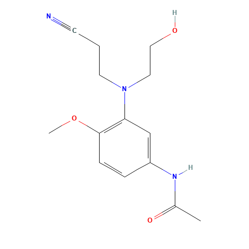 N-[3-[(2-Cyanoethyl)(2-hydroxyethyl)amino]-4-methoxyphenyl]acetamide (CAS: 22588-78-9) - Related Chemical Product