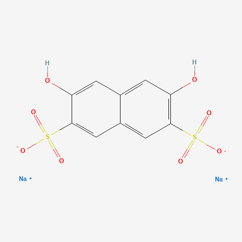 Disodium 3,6-dihydroxynaphthalene-2,7-disulphonate (CAS: 7153-21-1) - Chemical Structure and Molecular Formula 