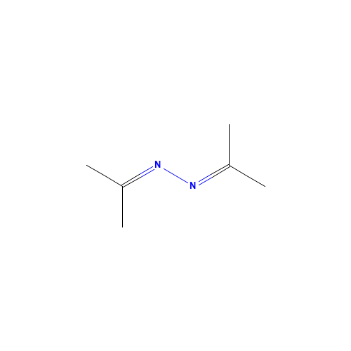 ACETONE AZINE (CAS: 627-70-3) - Chemical Structure and Molecular Formula 