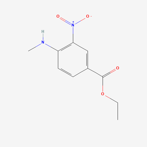 Ethyl4-methylamino-3-nitrobenzoate (CAS: 71254-71-2) - Chemical Structure and Molecular Formula 