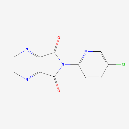 6-(5-Chloro-2-pyridyl)-5H-pyrrolo[3,4-b]pyrazine-5,7(6H)-dione (CAS: 43200-82-4) - Chemical Structure and Molecular Formula 