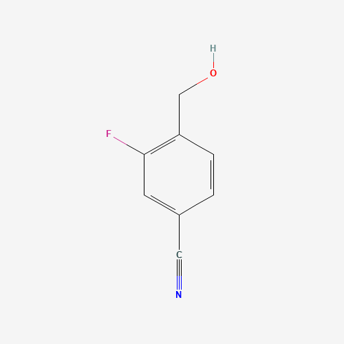 4-Cyano-2-fluorobenzyl alcohol (CAS: 219873-06-0) - Chemical Structure and Molecular Formula 