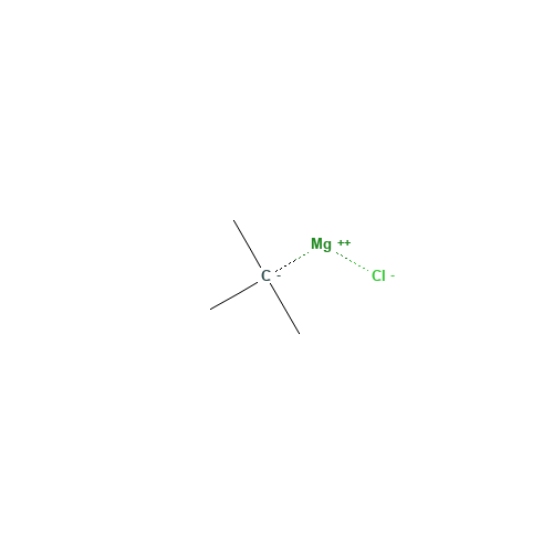 TERT-BUTYLMAGNESIUM CHLORIDE (CAS: 677-22-5) - Chemical Structure and Molecular Formula 