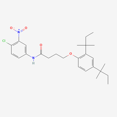 4-(2,4-Bis(tert-pentyl)phenoxy)-N-(4-chloro-3-nitrophenyl)butyramide (CAS: 63134-29-2) - Related Chemical Product